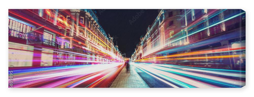 Obraz na płótnie Speed of light in London City 