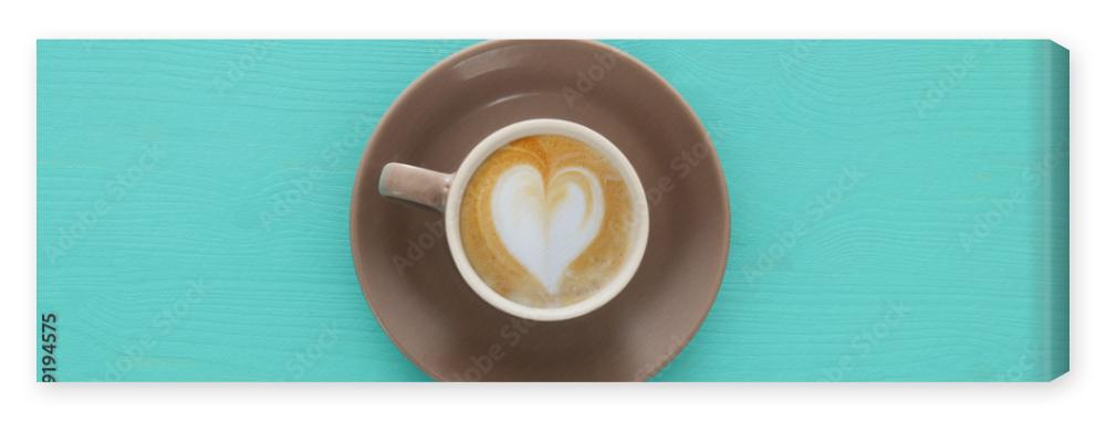 Obraz na płótnie image of coffe cup with foam