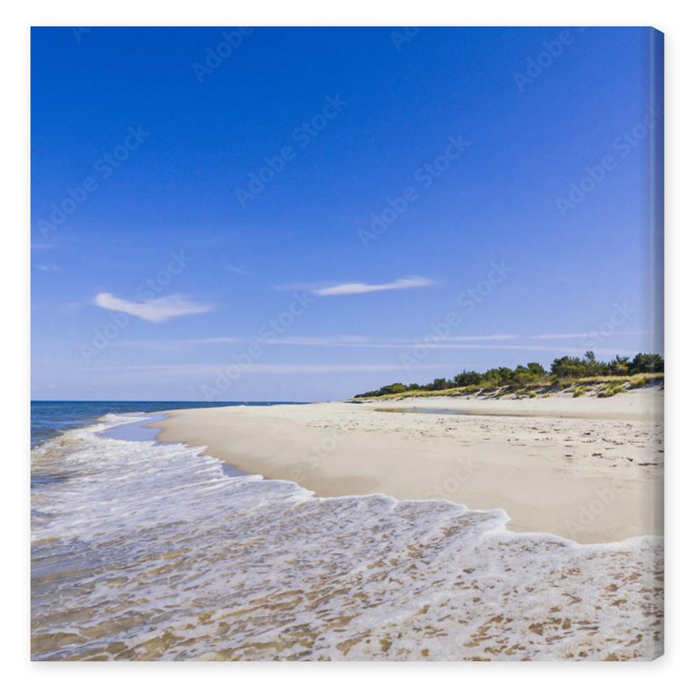 Obraz na płótnie Sandy beach on Hel Peninsula,