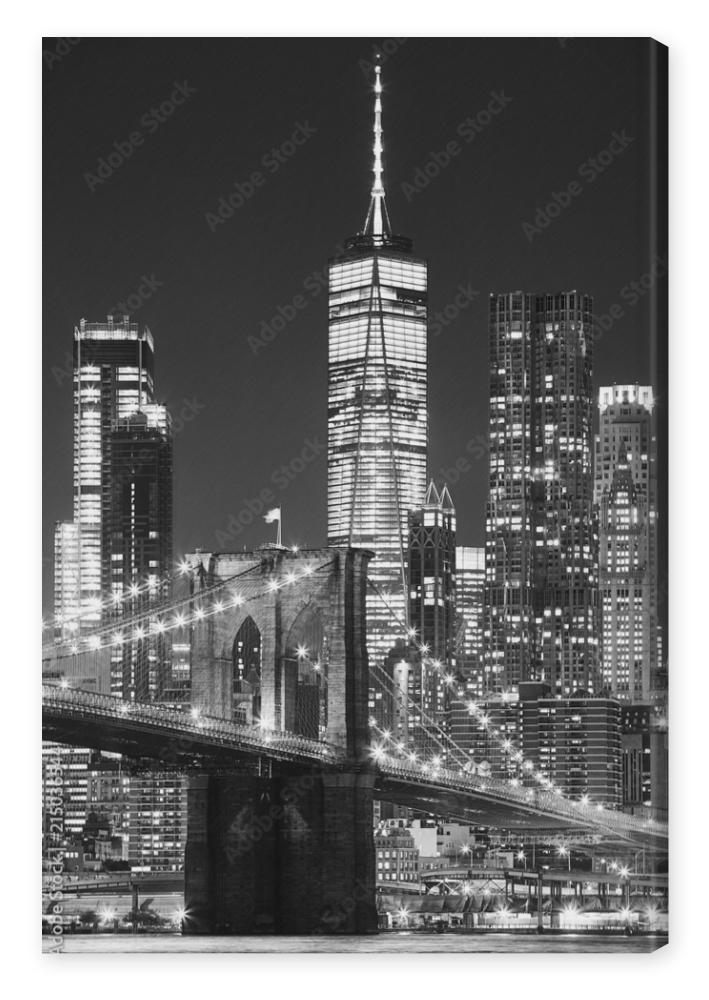 Obraz na płótnie Brooklyn Bridge and Manhattan