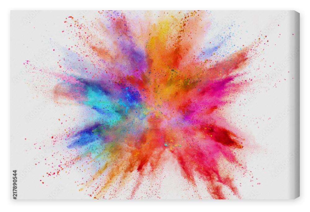 Obraz na płótnie Explosion of coloured powder