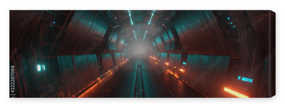 Obraz na płótnie sci fi tunnel