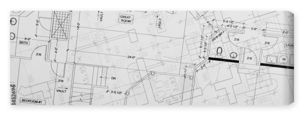 Obraz na płótnie Architectural drawing