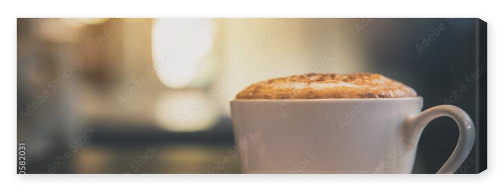 Obraz na płótnie Latte coffee or coffe on the