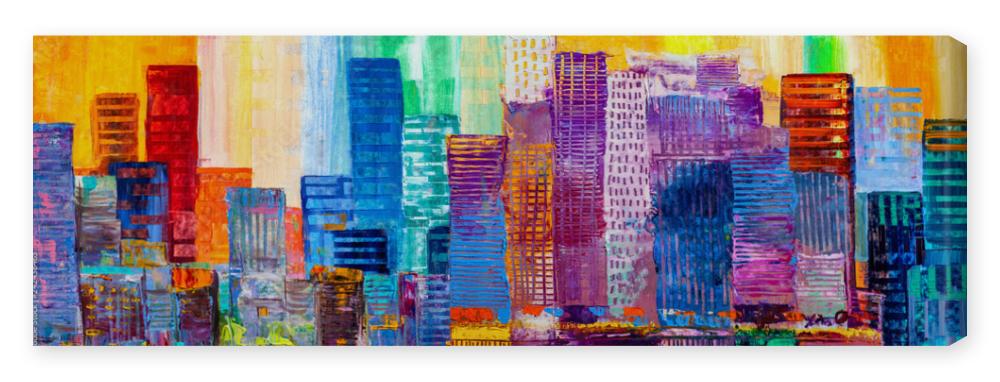 Obraz na płótnie Abstract painting of urban