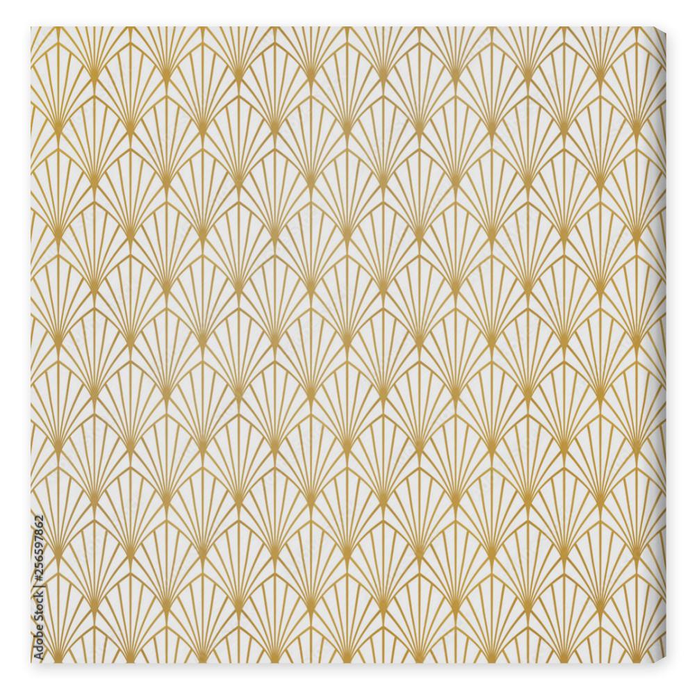 Obraz na płótnie Abstract gold art deco pattern