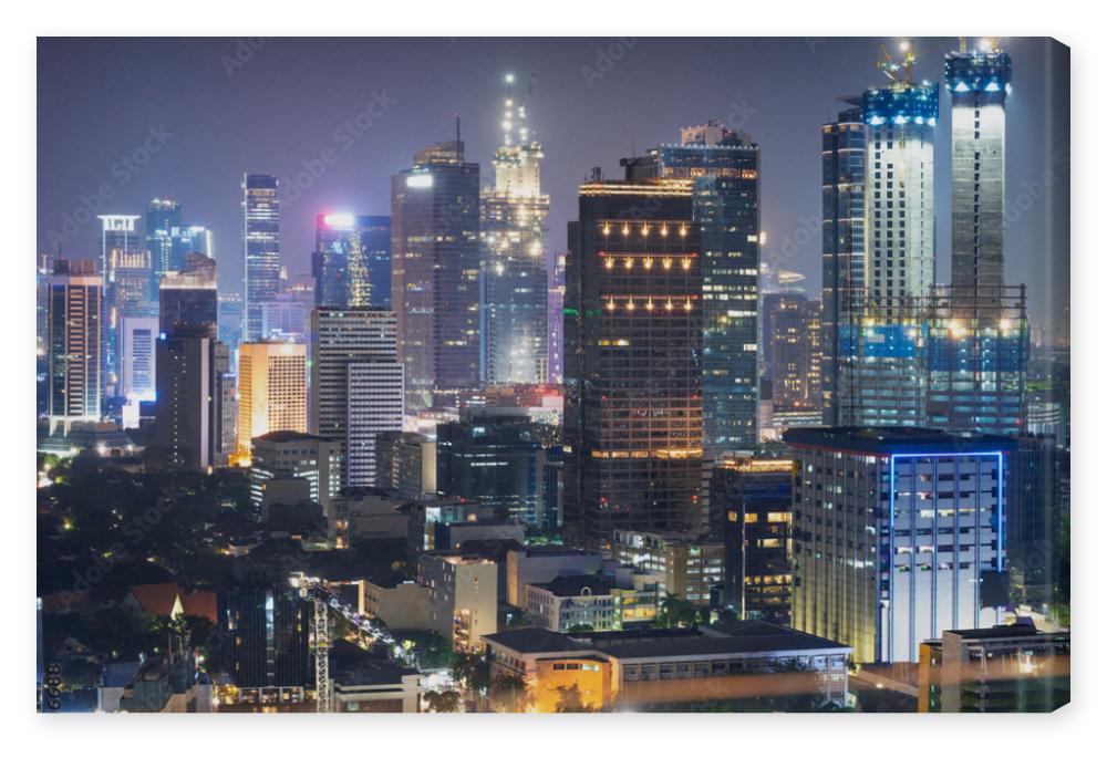 Obraz na płótnie Jakarta city skyline with