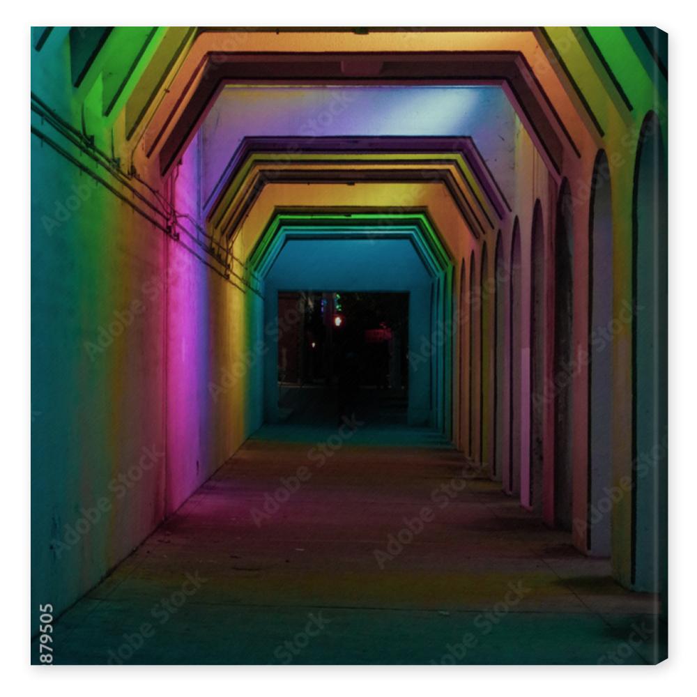 Obraz na płótnie Birmingham, AL color tunnel at