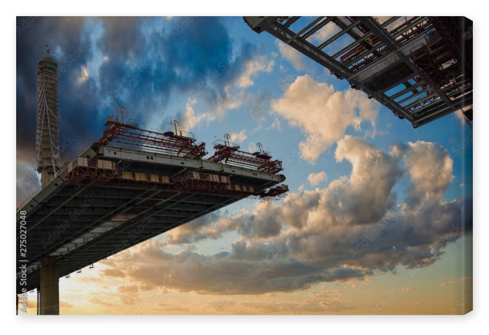 Obraz na płótnie construction bridge crossing