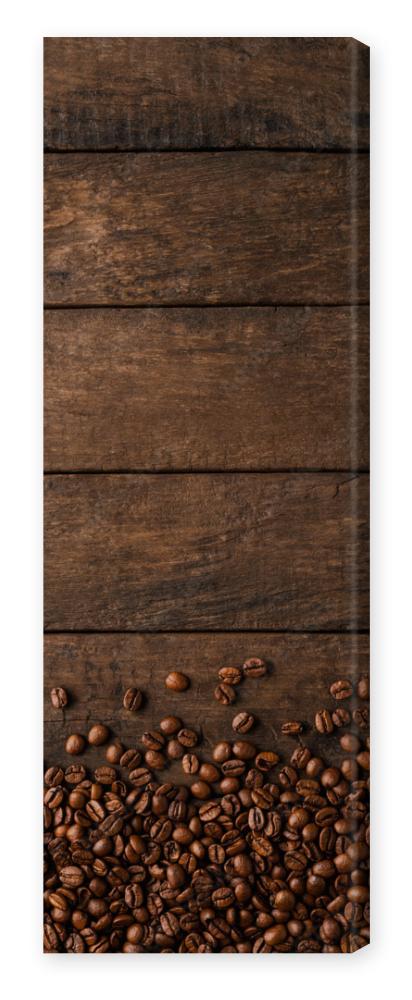 Obraz na płótnie Coffee beans on wooden