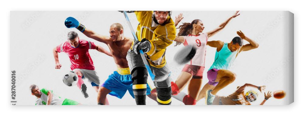 Obraz na płótnie Multi sport collage football