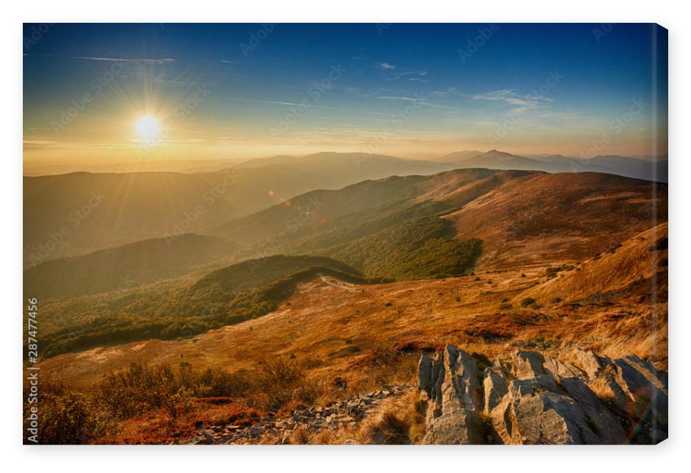 Obraz na płótnie Landscape of Bieszczady