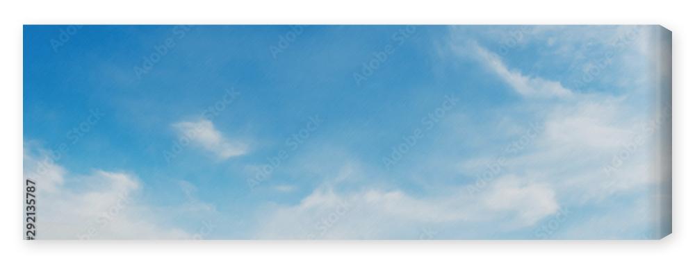 Obraz na płótnie landscapes blue sky with white