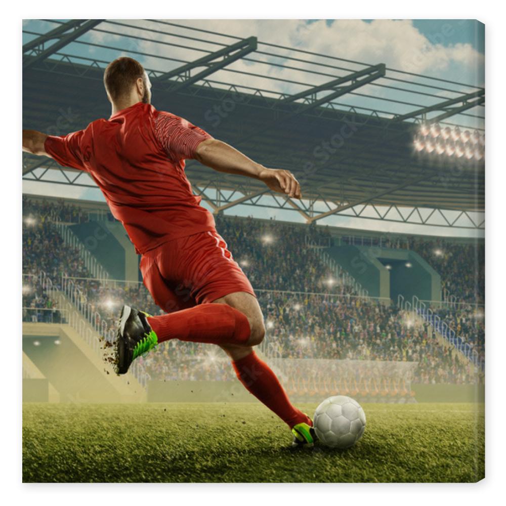 Obraz na płótnie Soccer player in action. Run