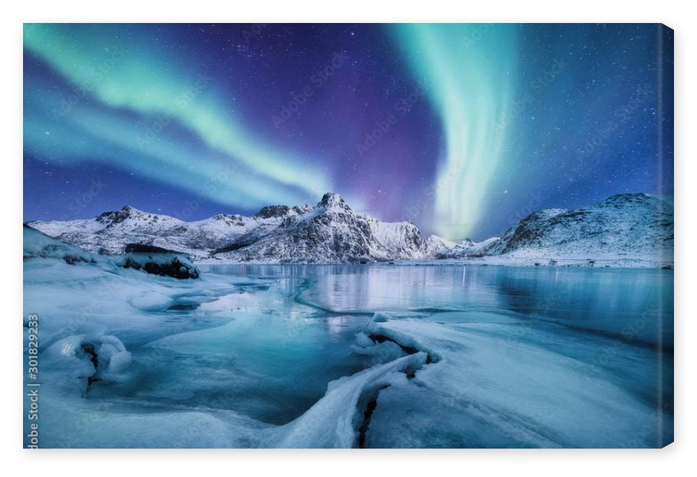 Obraz na płótnie Aurora Borealis, Lofoten