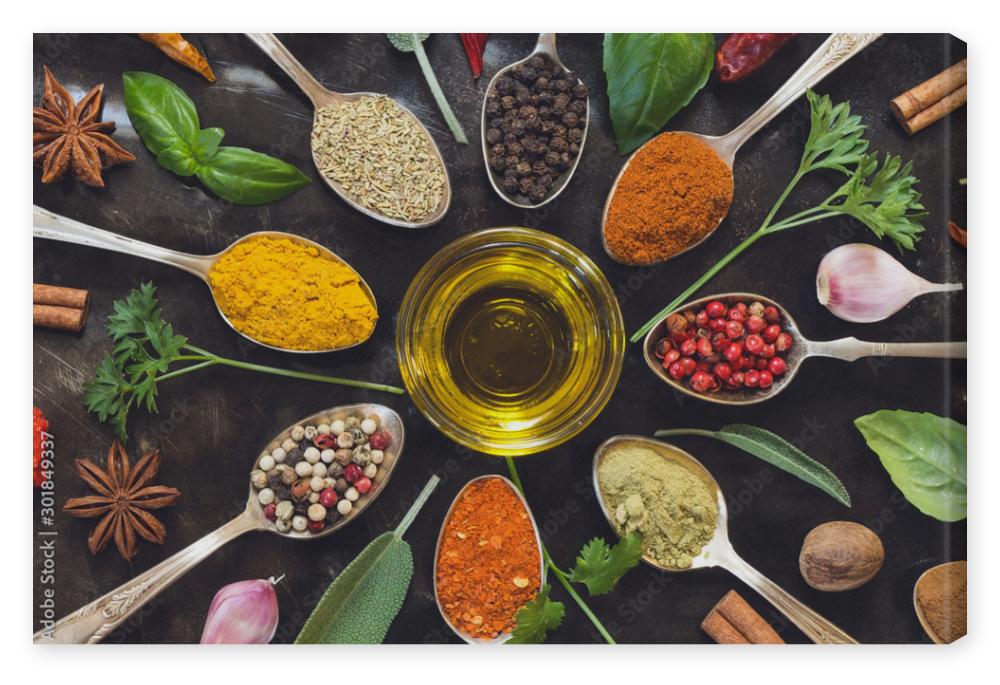 Obraz na płótnie Herbs and spices