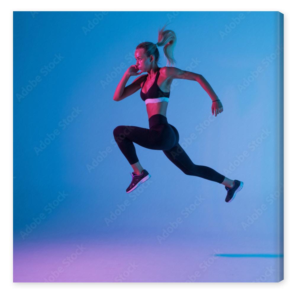 Obraz na płótnie Sporty young woman fitness
