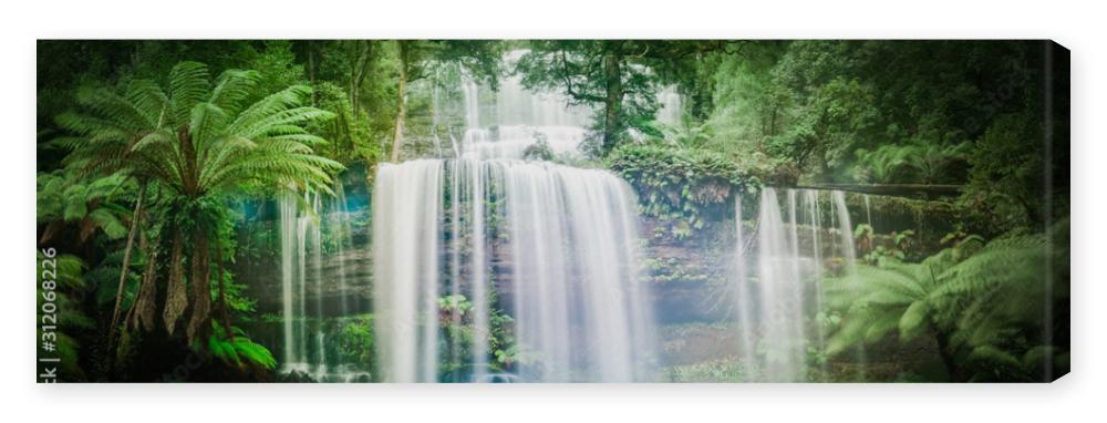 Obraz na płótnie Waterfall in dense rainforest