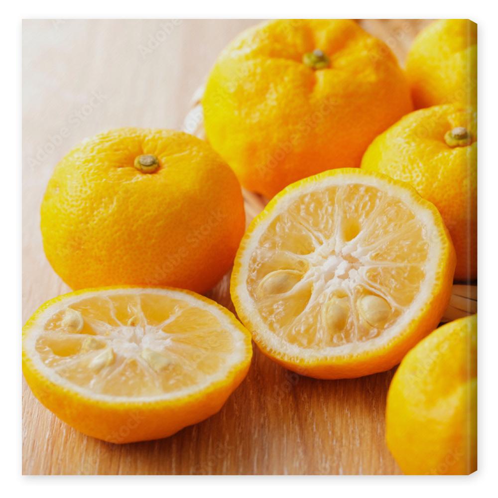 Obraz na płótnie 柚子　Yuzu. Japanese citron