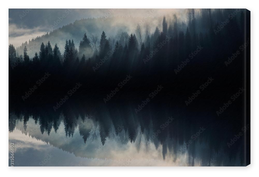 Obraz na płótnie Abstract image with foggy