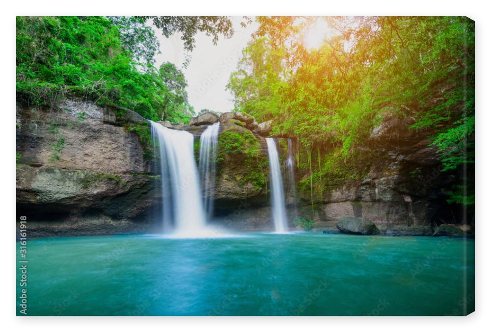 Obraz na płótnie Haew Suwat Waterfall at Khao