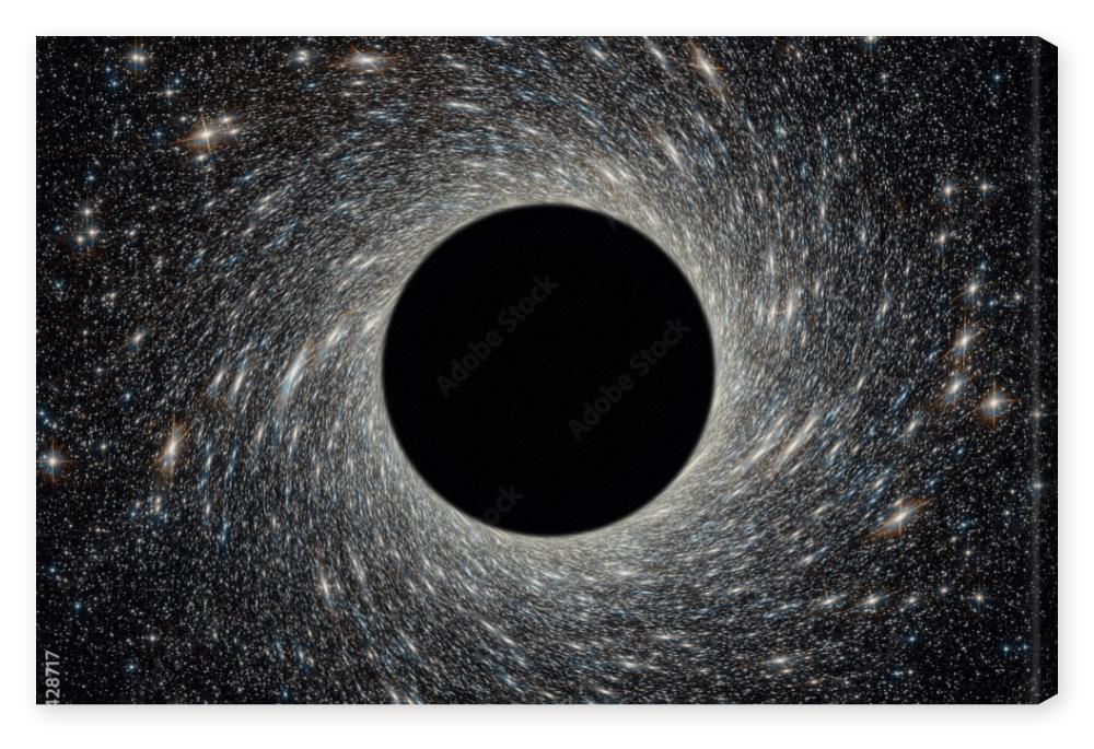 Obraz na płótnie Black hole in universe.