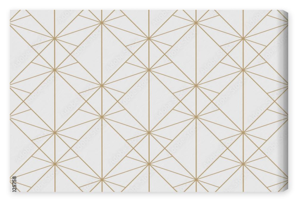 Obraz na płótnie Golden lines pattern. Vector