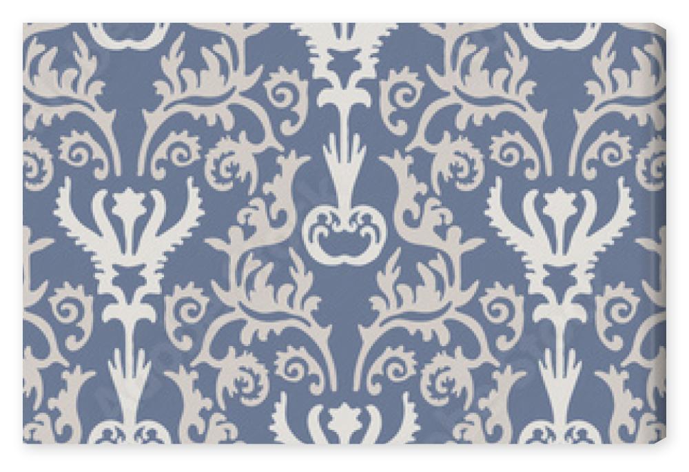 Obraz na płótnie French blue damask shabby chic