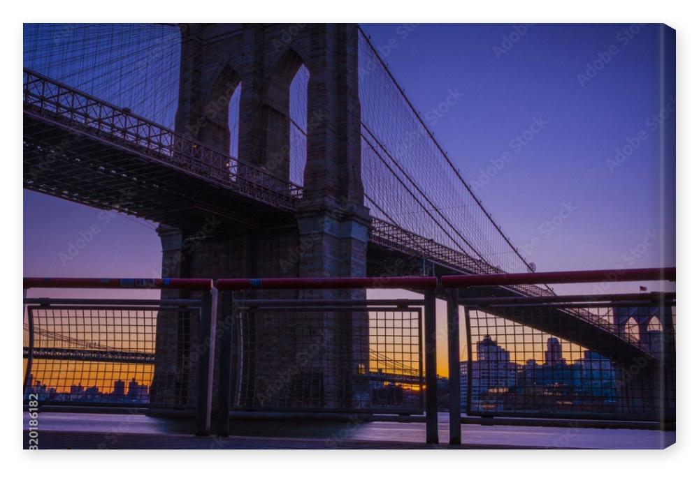 Obraz na płótnie bridge cold brooklyn new york