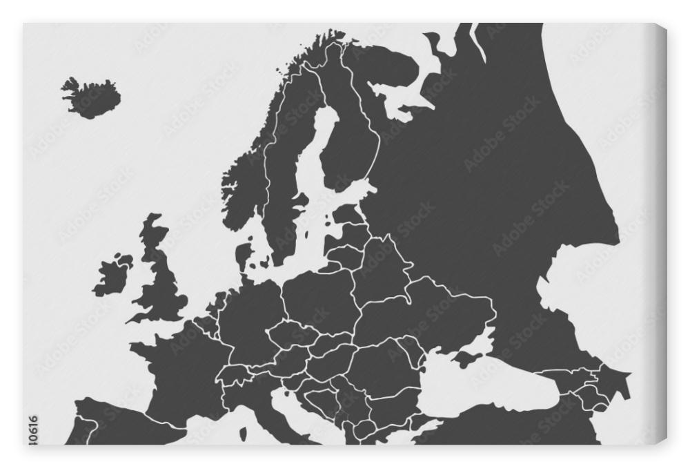 Obraz na płótnie landkarte europa v2 ii