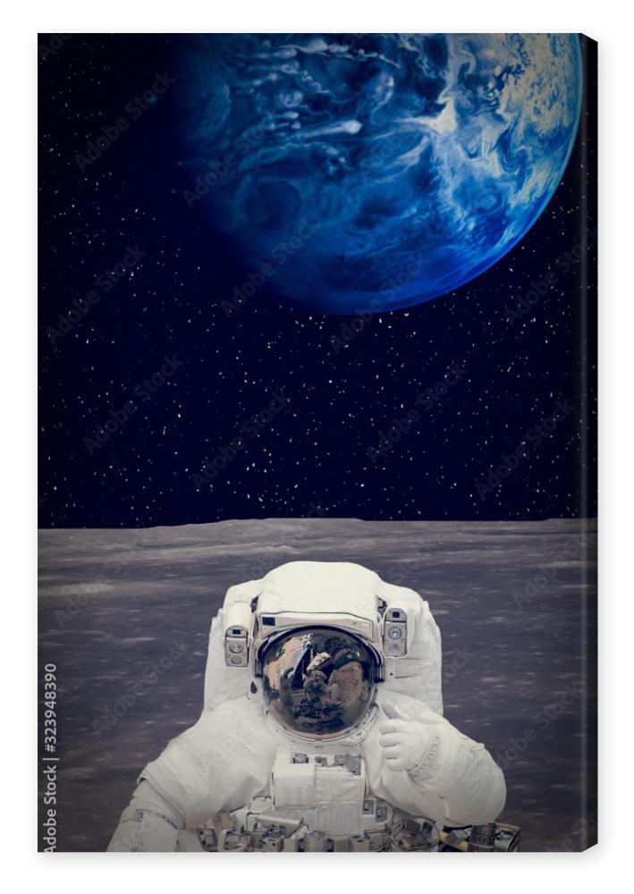 Obraz na płótnie Astronaut on the alien planet.