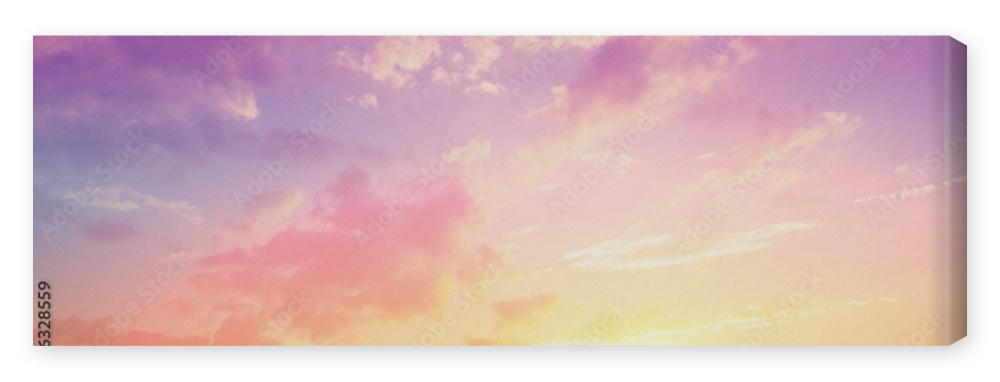 Obraz na płótnie Colorful cloudy sky at sunset.
