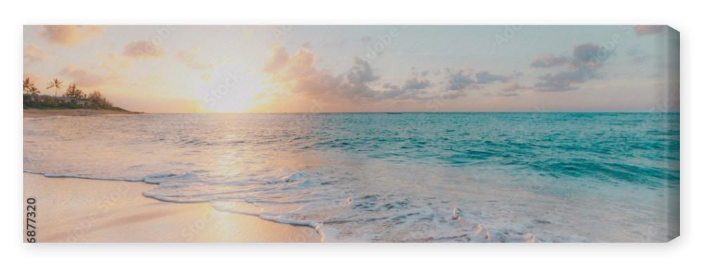 Obraz na płótnie sunset on the beach
