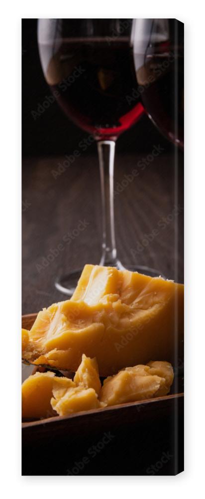 Obraz na płótnie チーズと赤ワイン