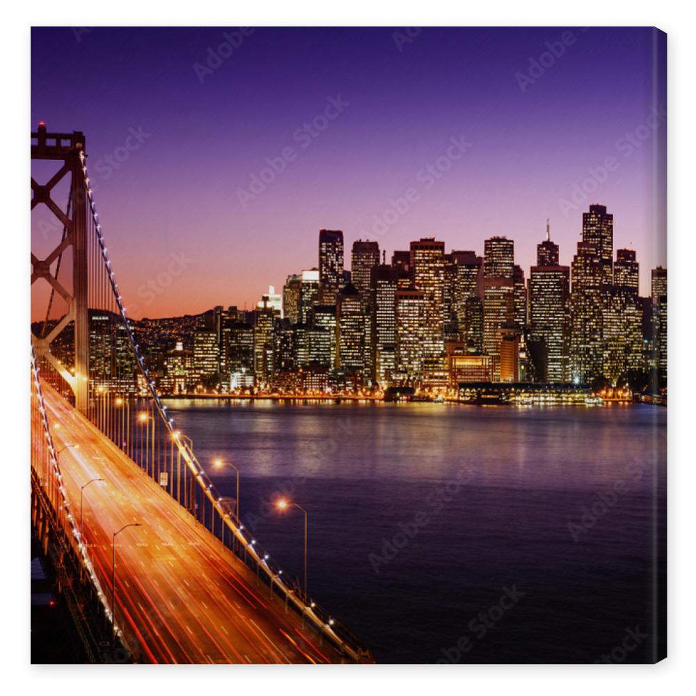 Obraz na płótnie San Francisco skyline and Bay