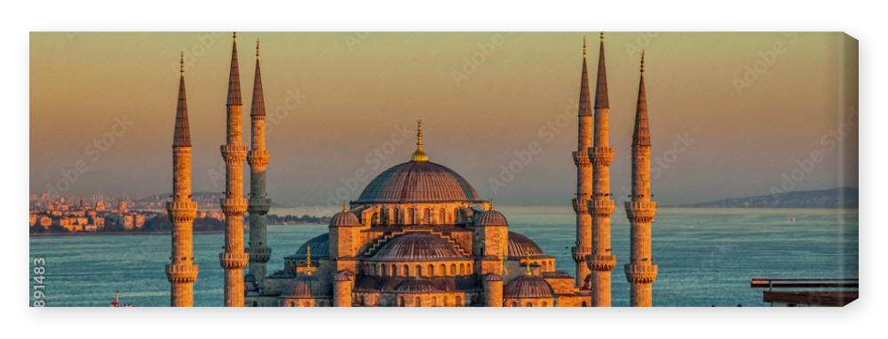 Obraz na płótnie Blue mosque in Istanbul in