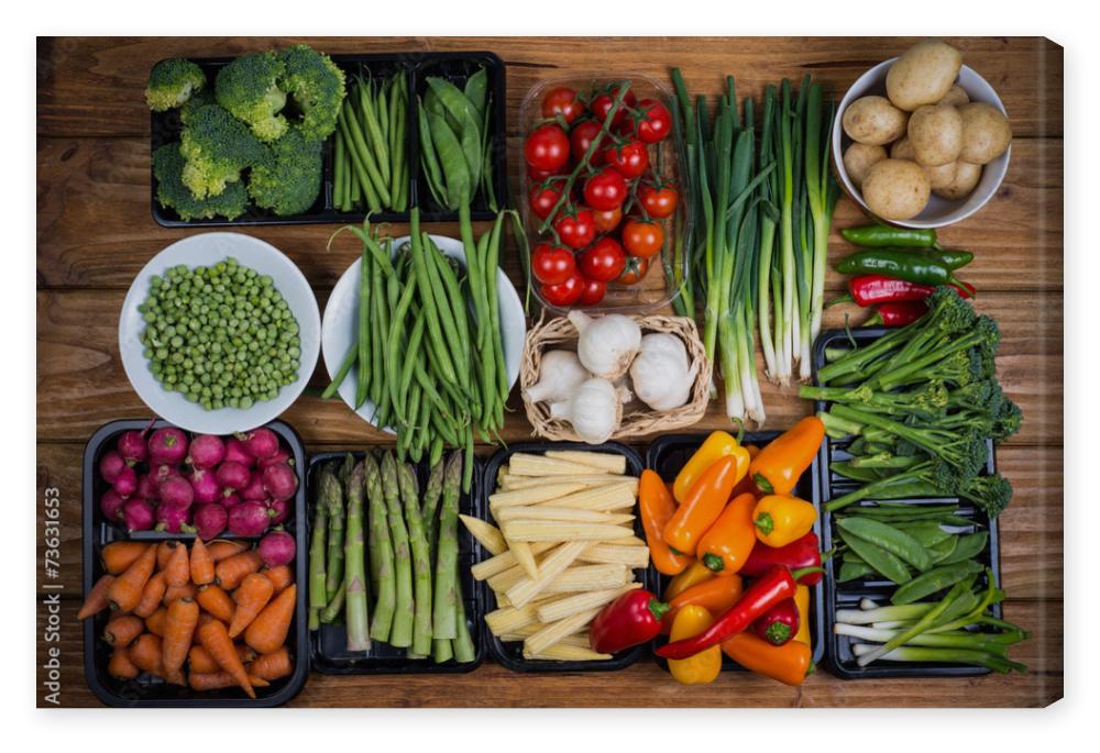 Obraz na płótnie farm fresh vegetables