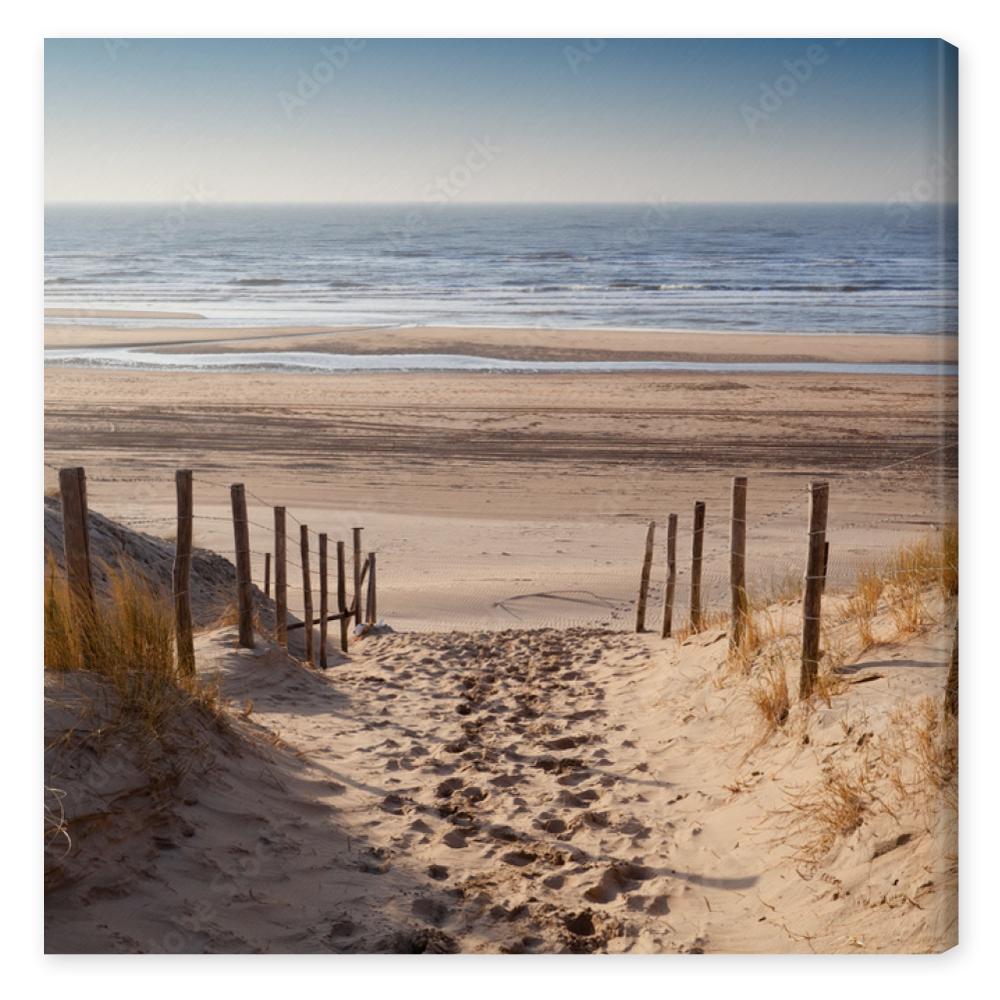 Obraz na płótnie sand path to North sea at