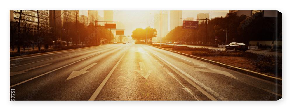 Obraz na płótnie modern city road scene at