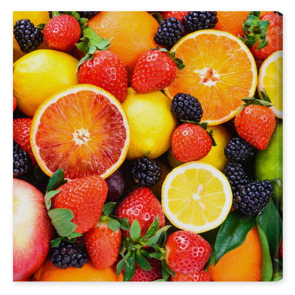 Obraz na płótnie Fresh fruits mixed.Tasty
