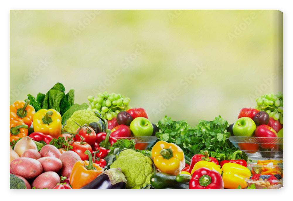 Obraz na płótnie Fruits and vegetables.