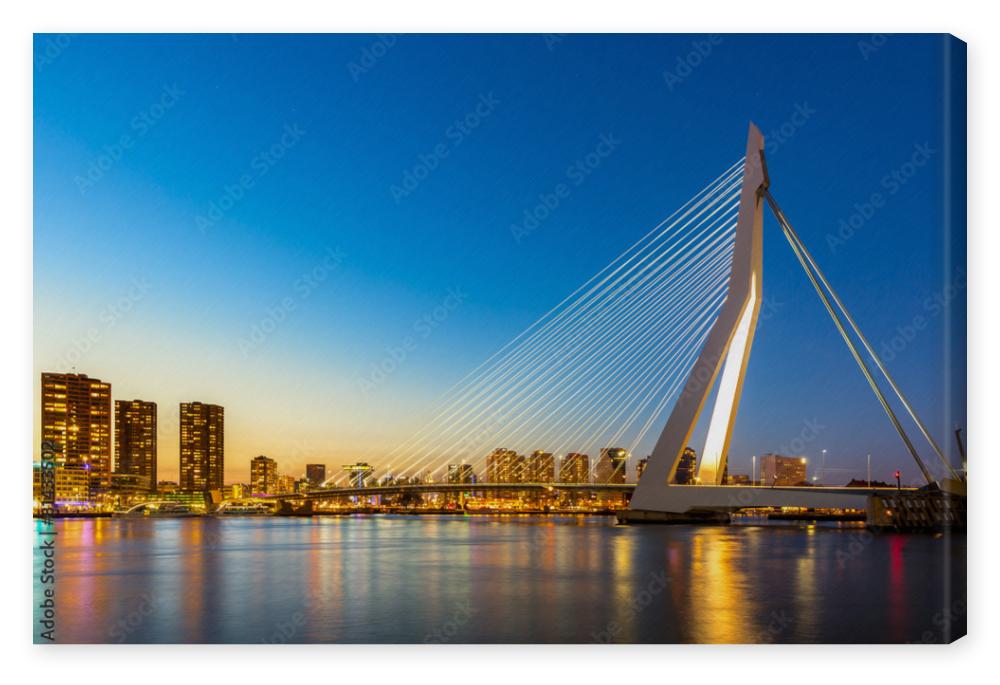 Obraz na płótnie Erasmus bridge Rotterdam