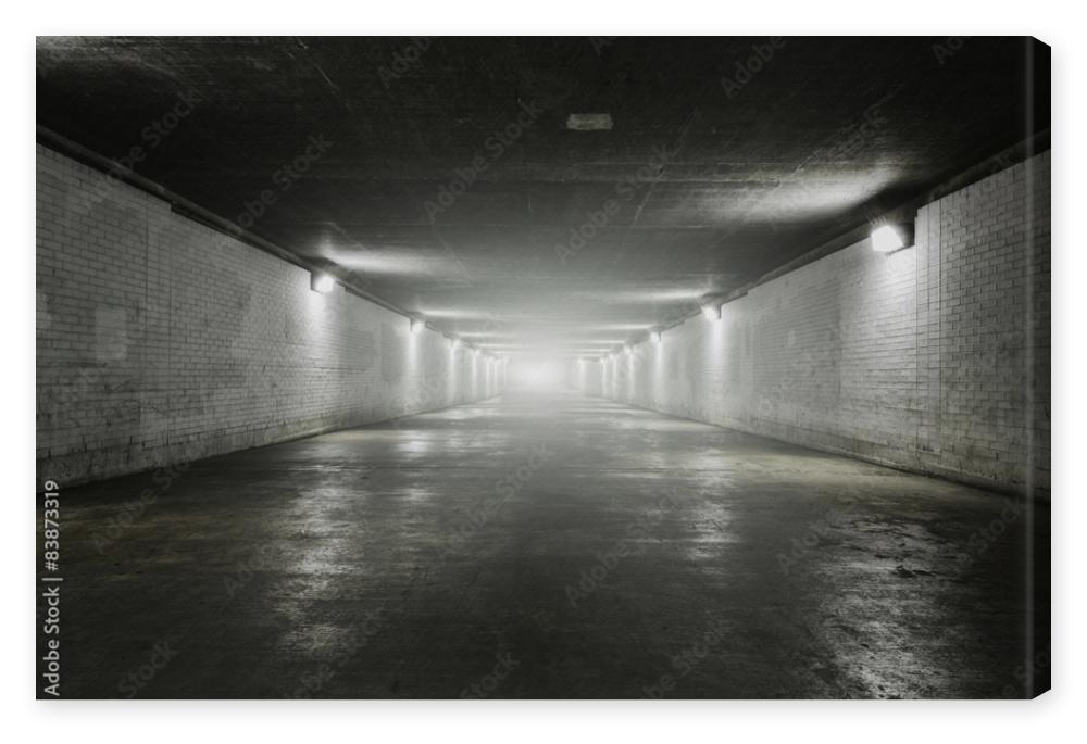 Obraz na płótnie Empty tunnel with light