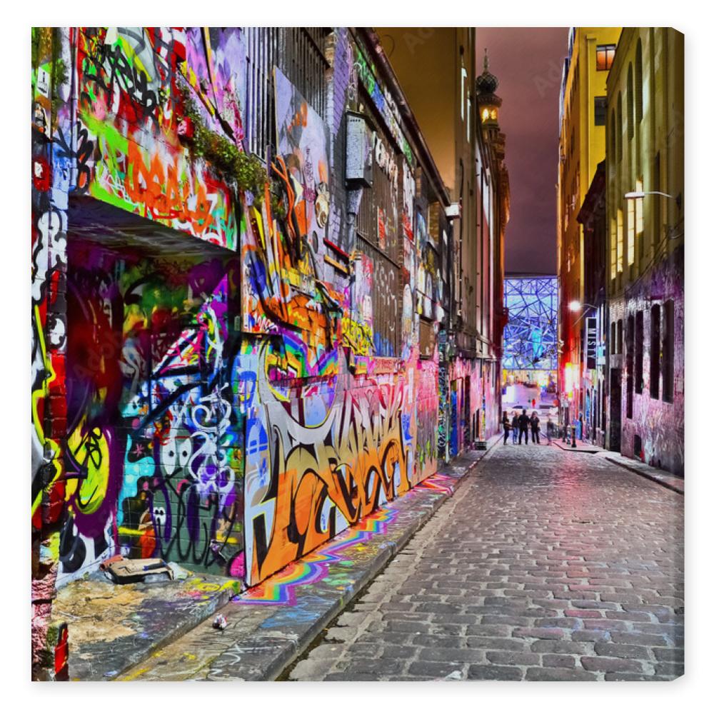 Obraz na płótnie View of colorful graffiti