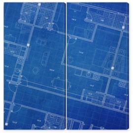 Obraz Dyptyk Clean architecture Floor plan