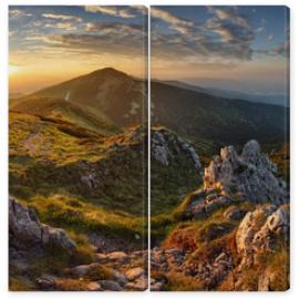 Obraz Dyptyk Slovakia mountain from peak