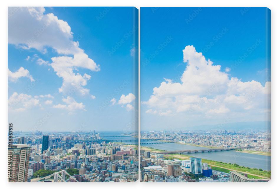 Obraz Dyptyk 都市風景,日本