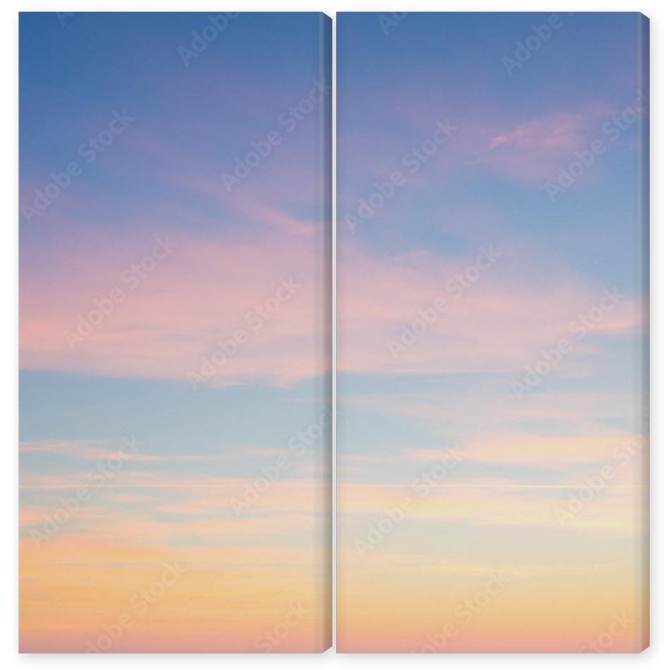 Obraz Dyptyk Background of sunrise sky with