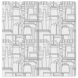 Obraz Dyptyk Industrial city pattern