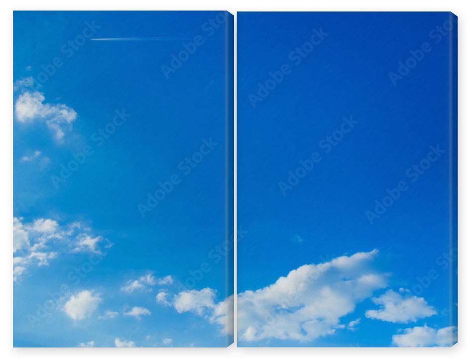 Obraz Dyptyk Blue sky background.